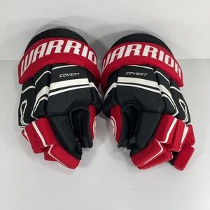 Warrior Covert QRE 40 Pro Model 15" Hockey Gloves Red Black White